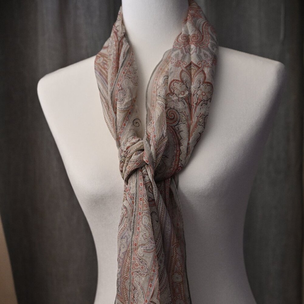 ETRO 100% Silk Paisley Scarf- PERFECT CONDITION
